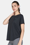 Zelocity Quick Dry Relaxed Top - Black Beauty — thumbnail 2